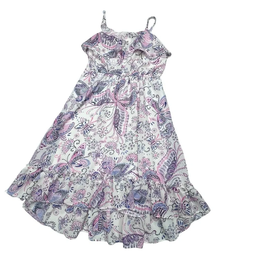 1989 Place Kids Casual Dress - Pink and Purple Paisley